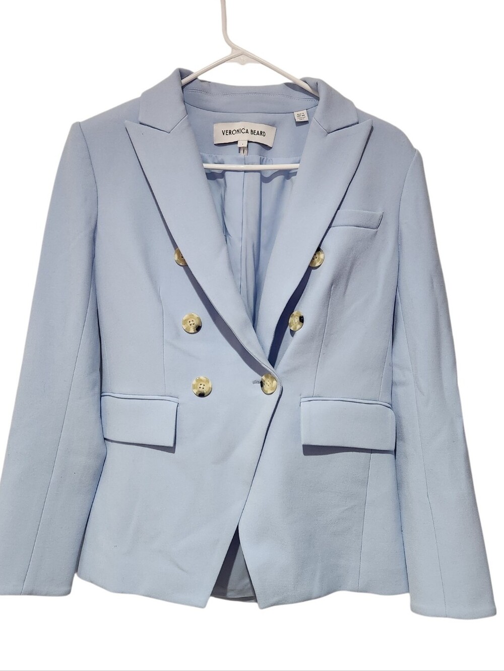 Veronica Beard Miller Dickey Jacket Ice Blue Size 4 - Picture 5 of 11